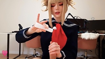 Ο Hisako Toga, Μέλος Του League Of Villains, Απολαμβάνει Έντονο Αναλ Και Εκσπερμάτιση Προσώπου