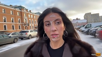 Unwitting Stranger Gave Me A Handjob And Blowjob In Parking Lot, Then Walked Around With Semen On My Face - Cumwalk
