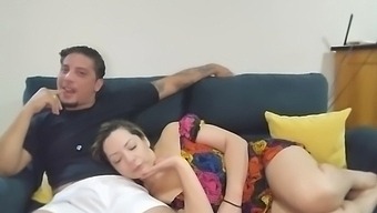 Mother-In-Law'S Sheer Dress And Big Cock Movie Night Surprise